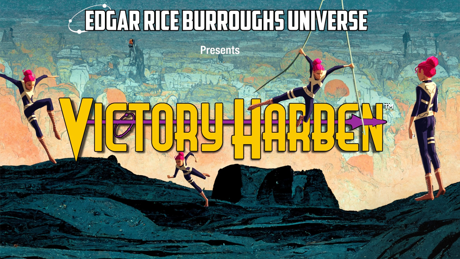 Victory Harben title card key art, updated version