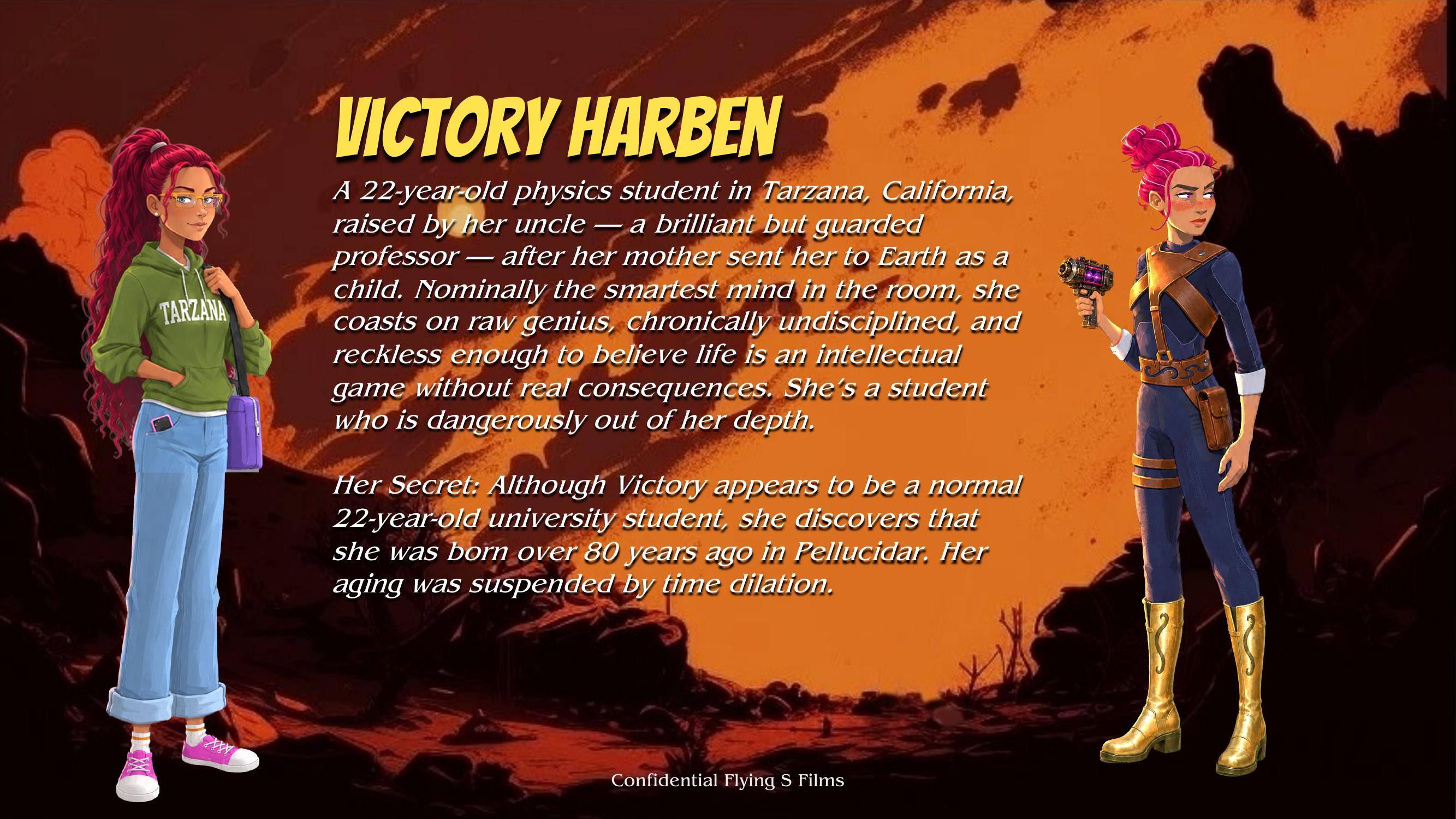 Victory Harben character bio